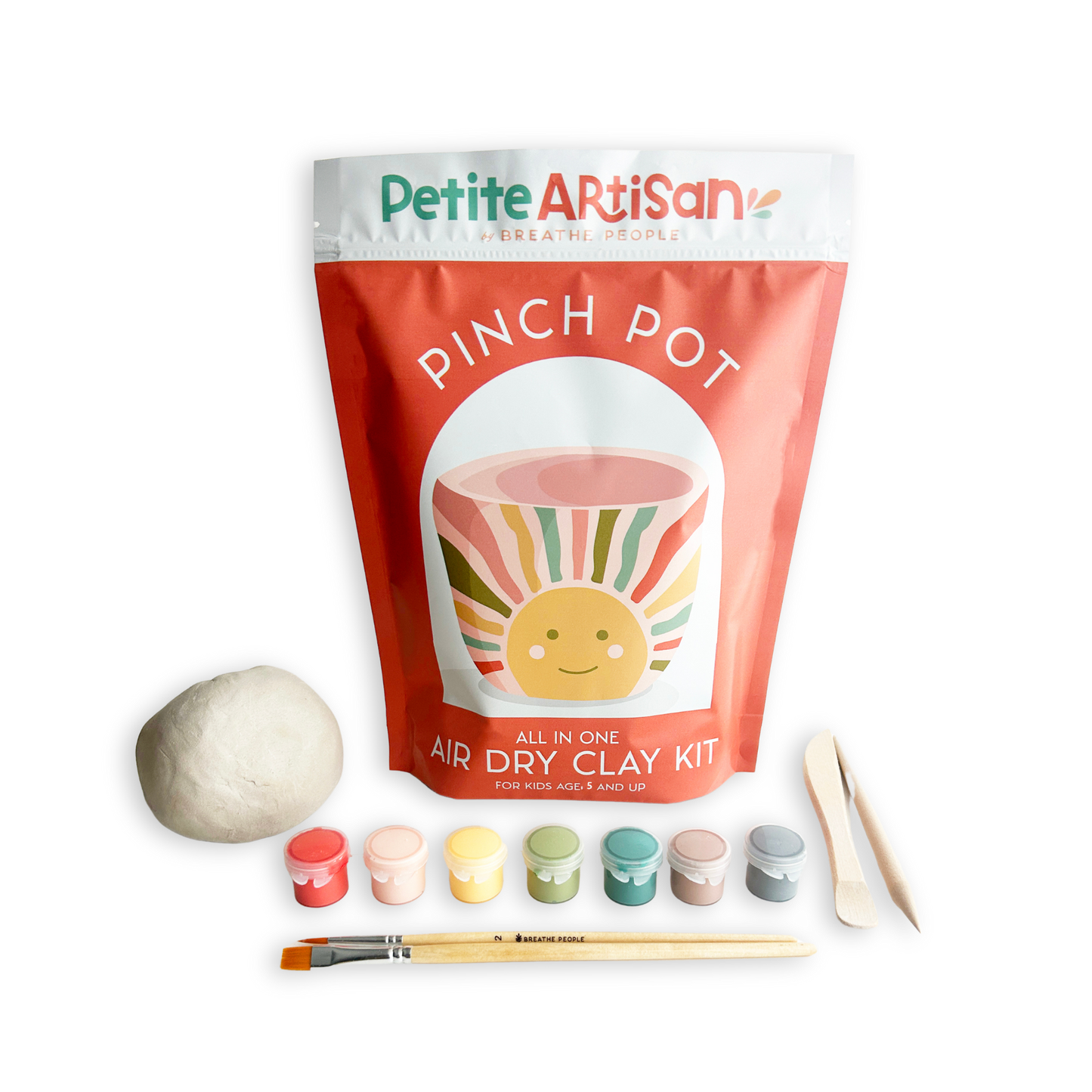 Kids DIY Clay Kit - Make and Paint Your Own Pinch Pot