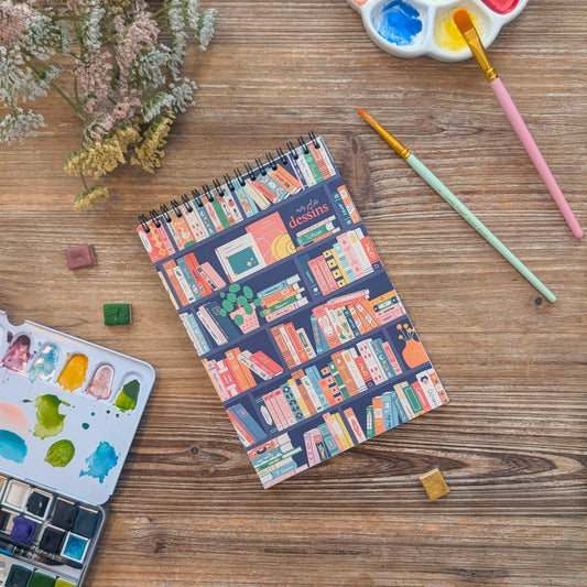 Sketchbook - Book Lovers / schetsboek - boekenliefhebber