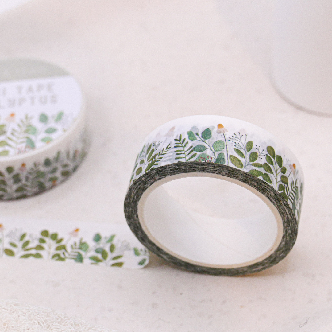 Washi Tape Eucalyptus Branches - Adhesive Tape Masking Tape Flower Meadow