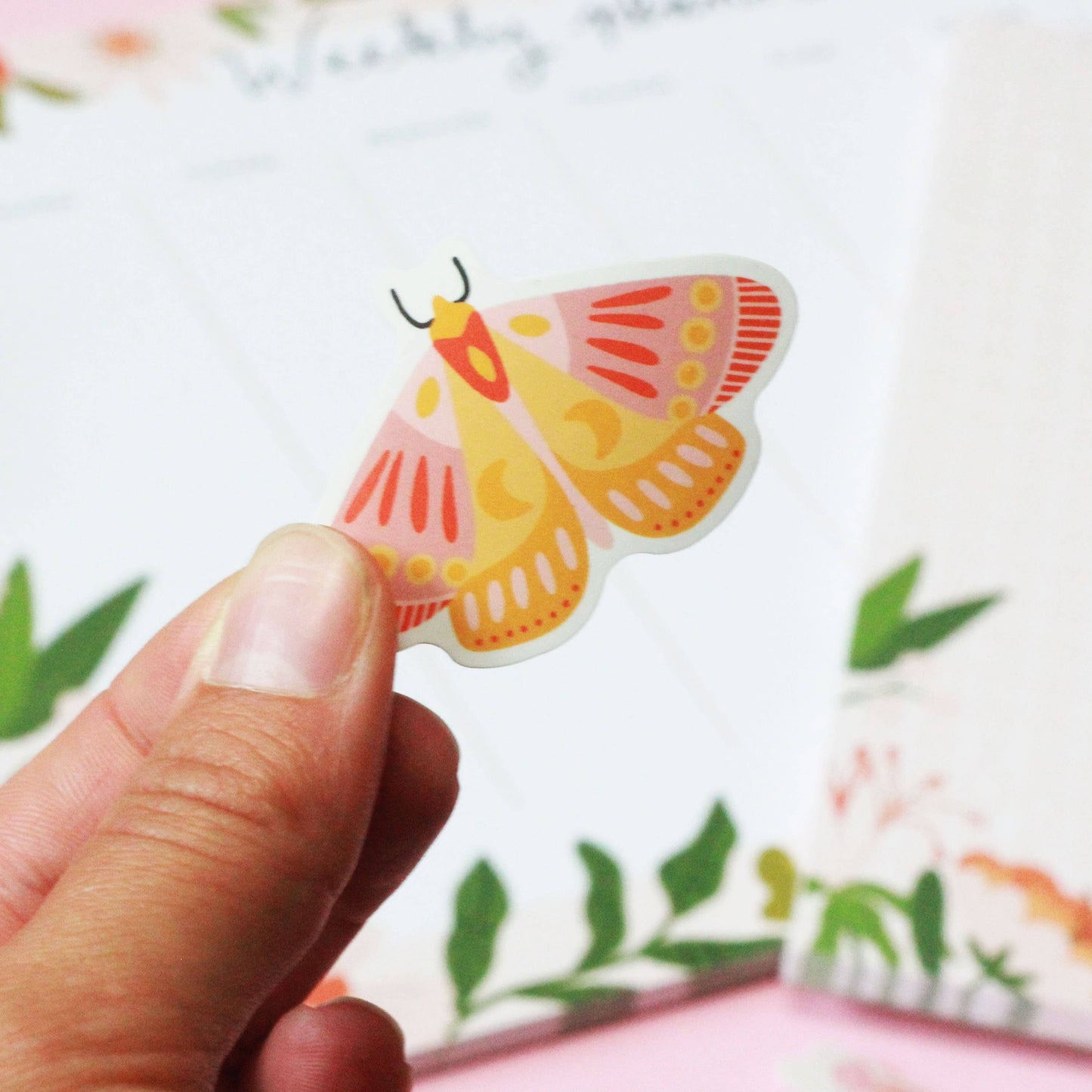 Die cut vinyl sticker - butterfly / sticker vlinder