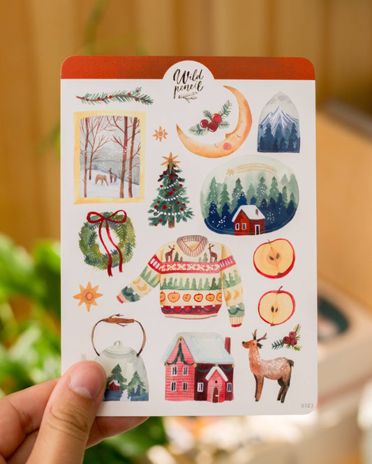 Sticker Sheet - Home For Christmas