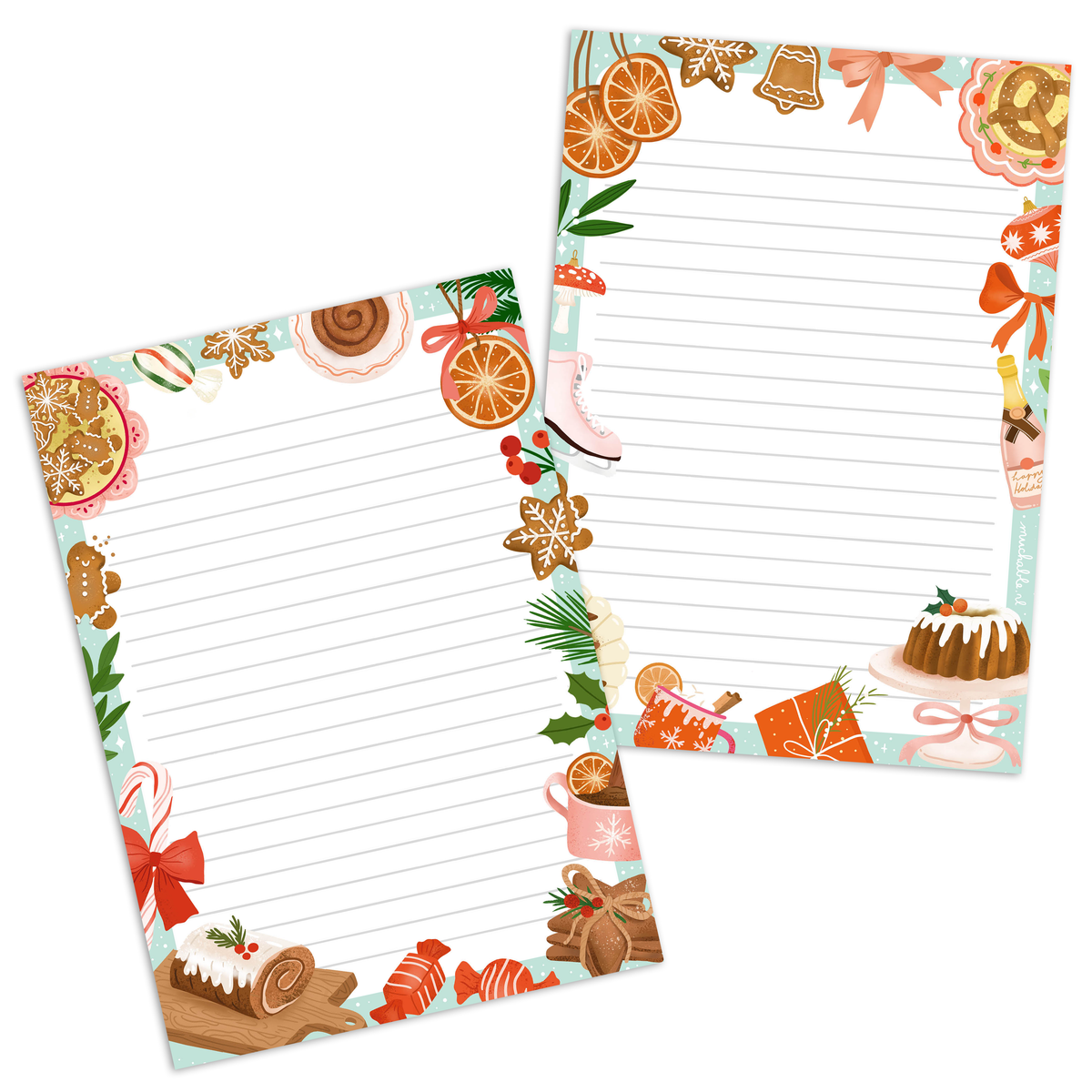 Notepad - notepad cute Christmas food/candy/cakes