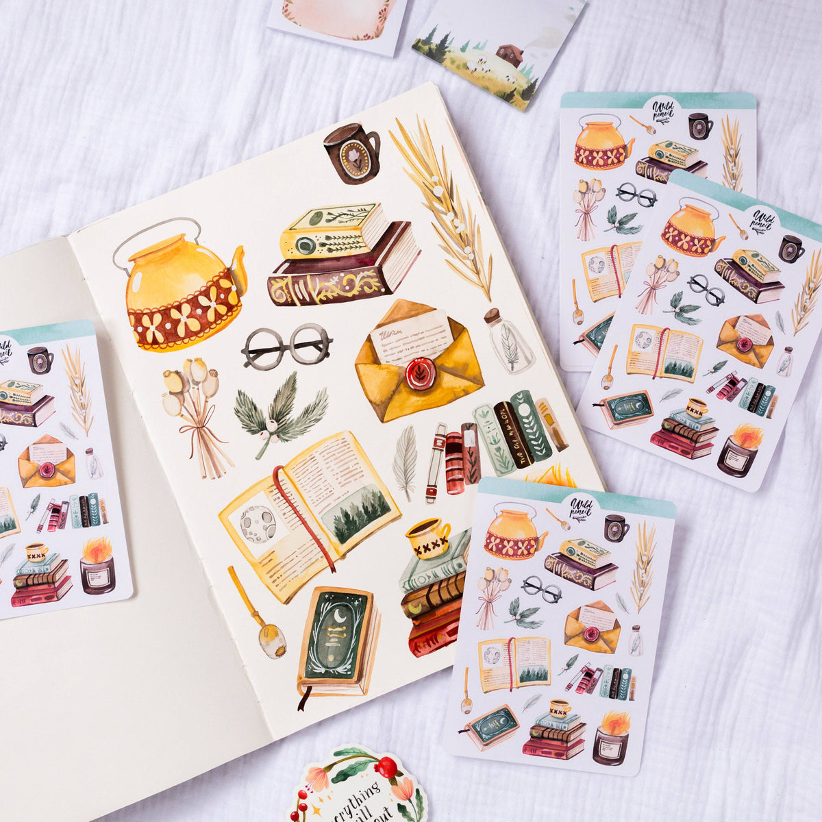Sticker Sheet - Library