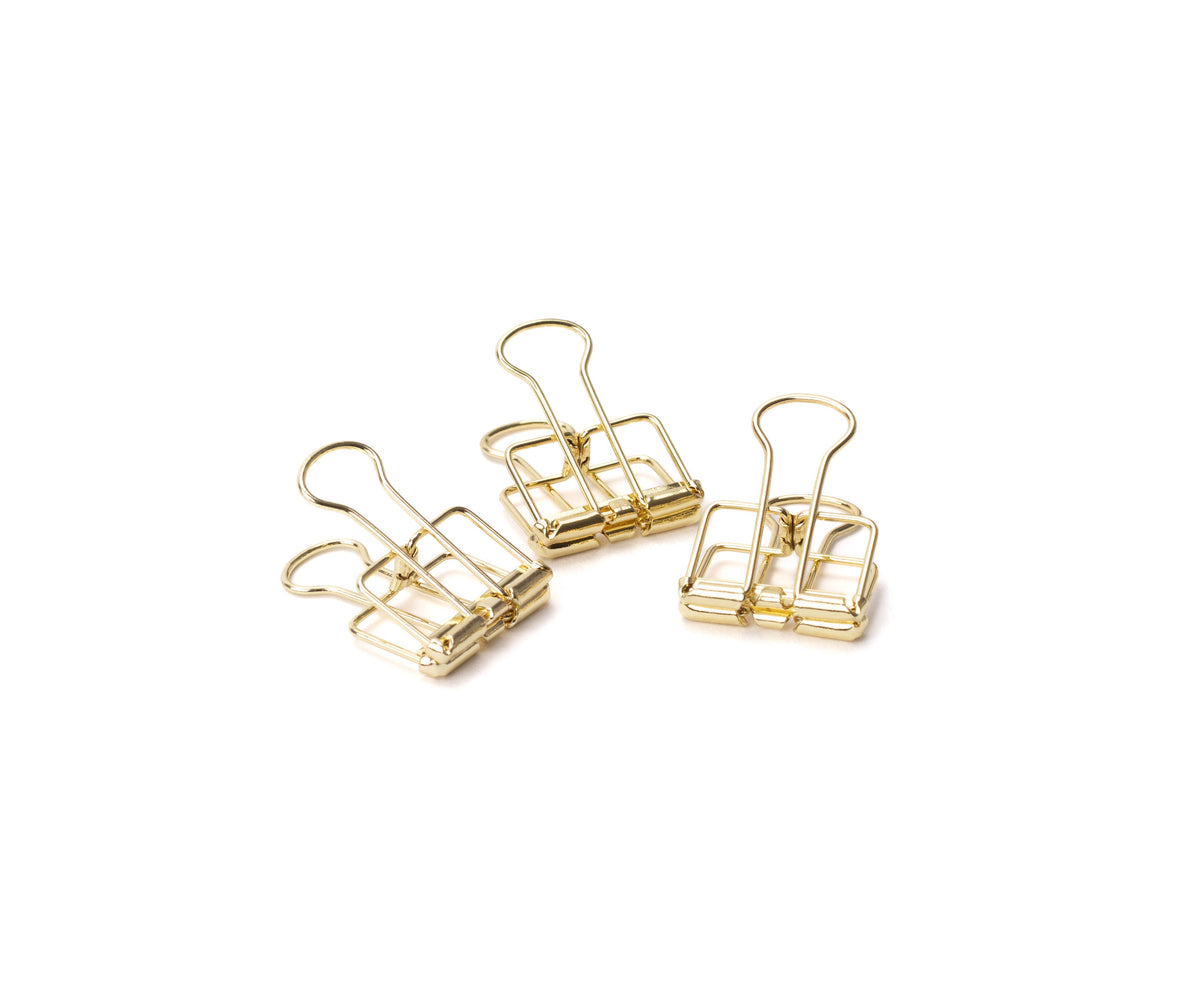 Premium Wire Binder Clips Gold - 32mm