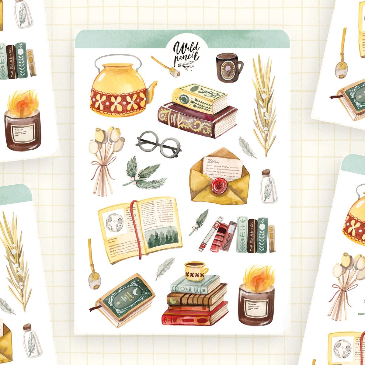 Sticker Sheet - Library