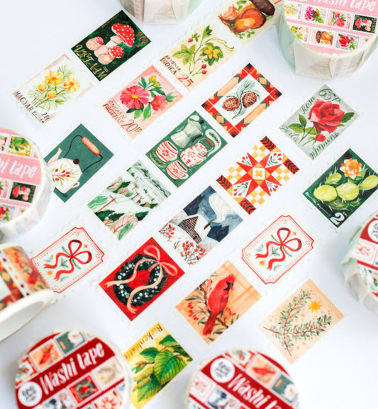Washi Tape - Christmas Stamps