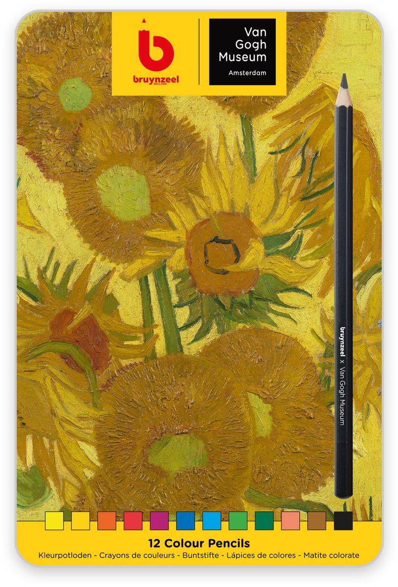 Crayons de couleur Bruynzeel x Van Gogh Museum 12 couleurs