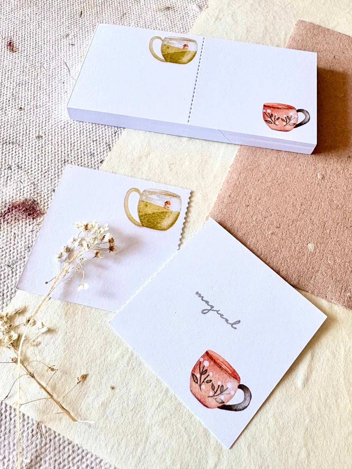 Small Notepad - Tea Cups