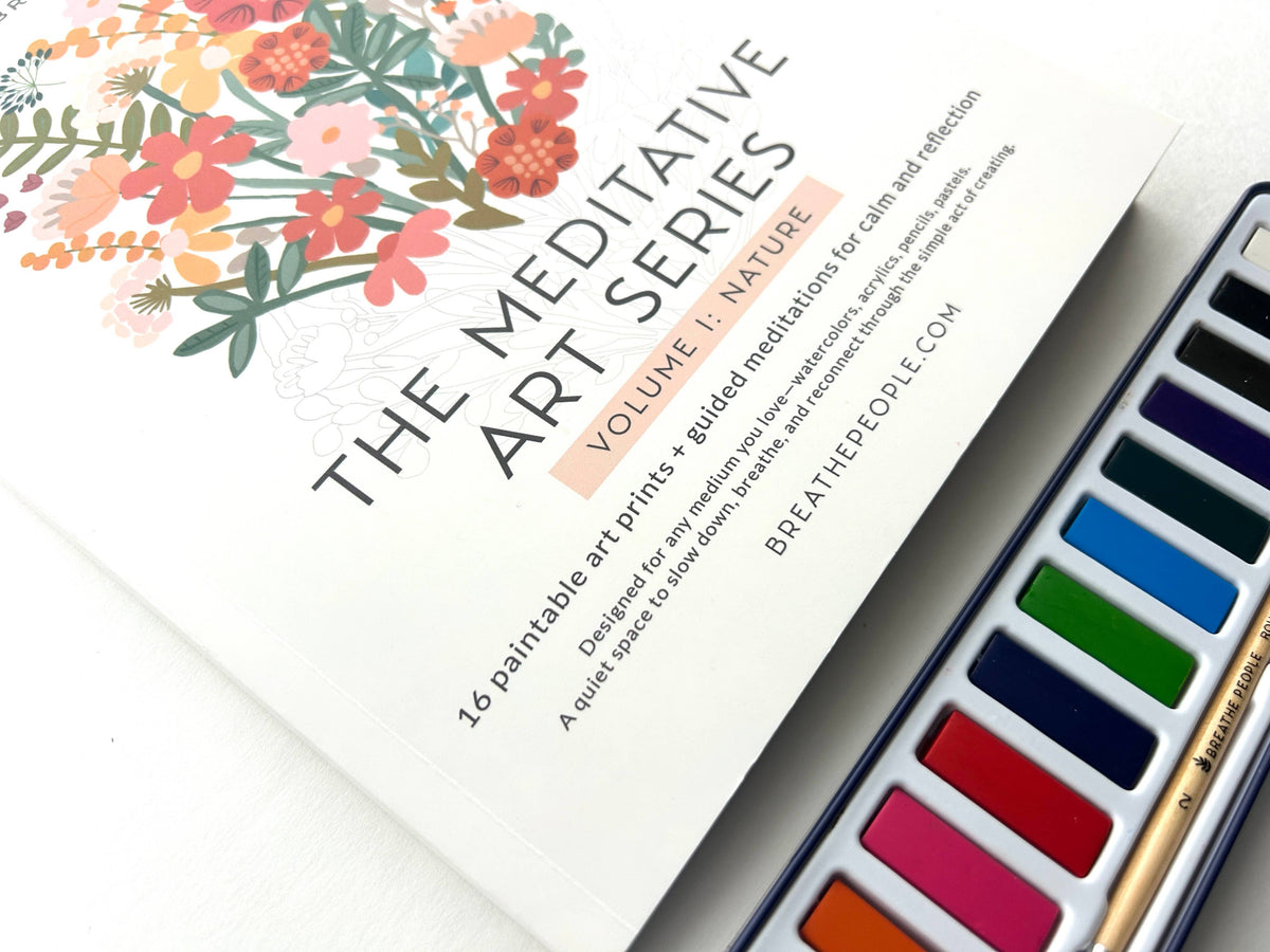 Livre d'Art Méditatif, 16 Pages de Rituel Créatif Guidé