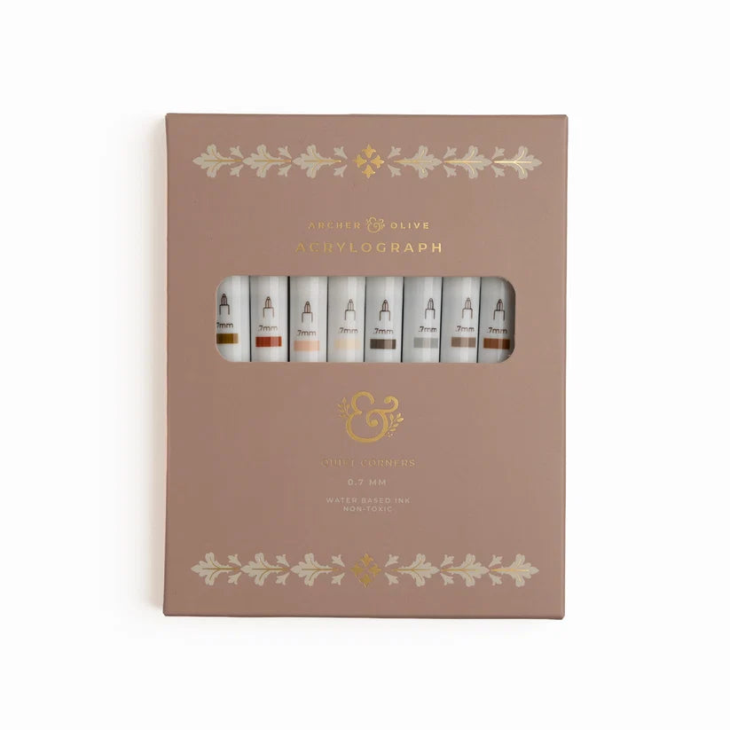 Archer & Olive - 10 Acrylographs Quiet Corners - 07mm