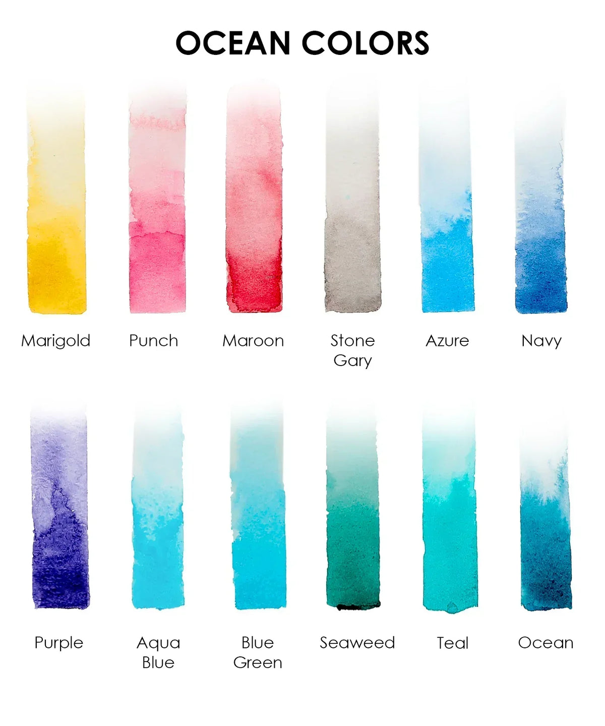 Ocean-Themed Watercolor Coloring Club Box