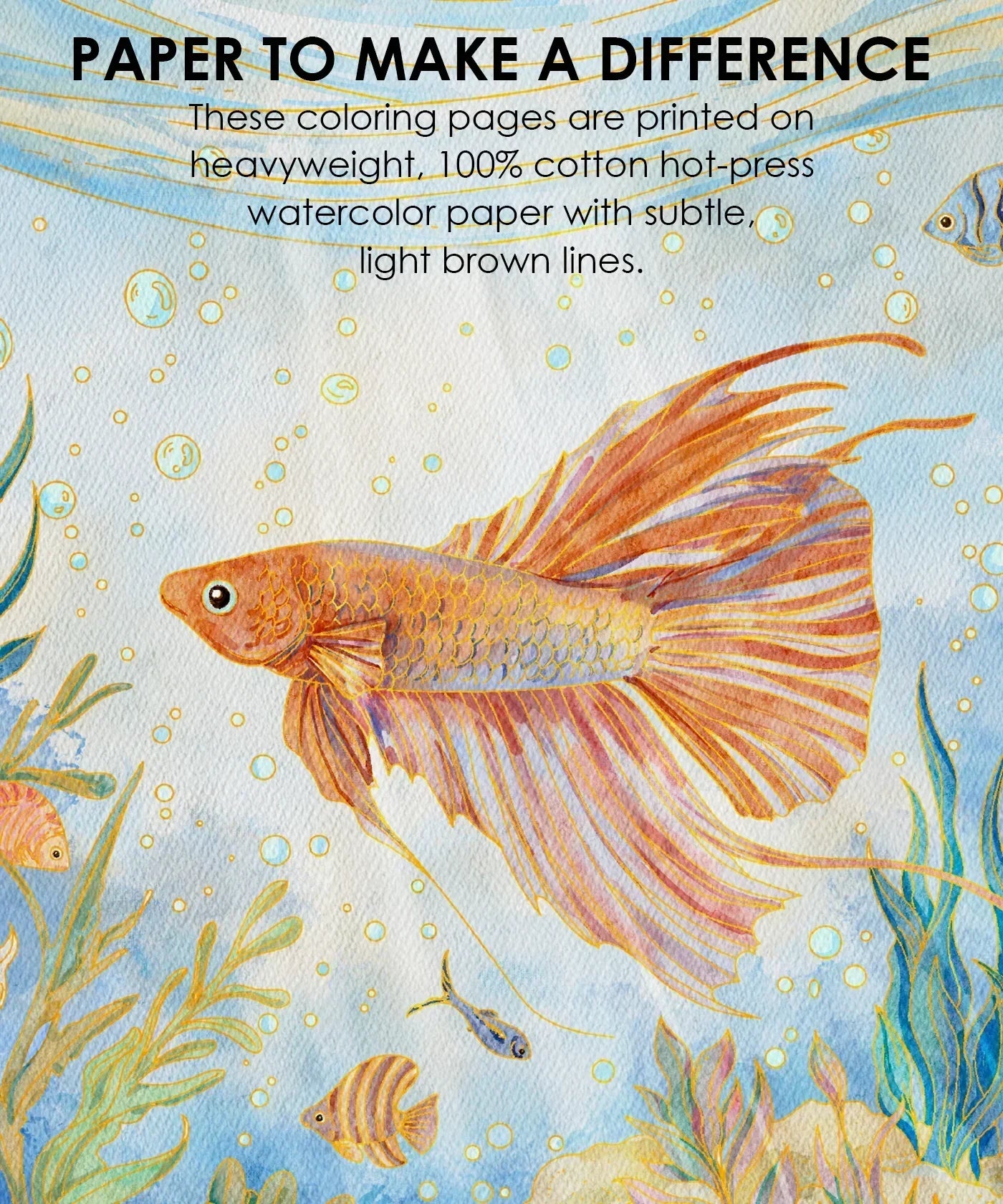 Ocean-Themed Watercolor Coloring Club Box