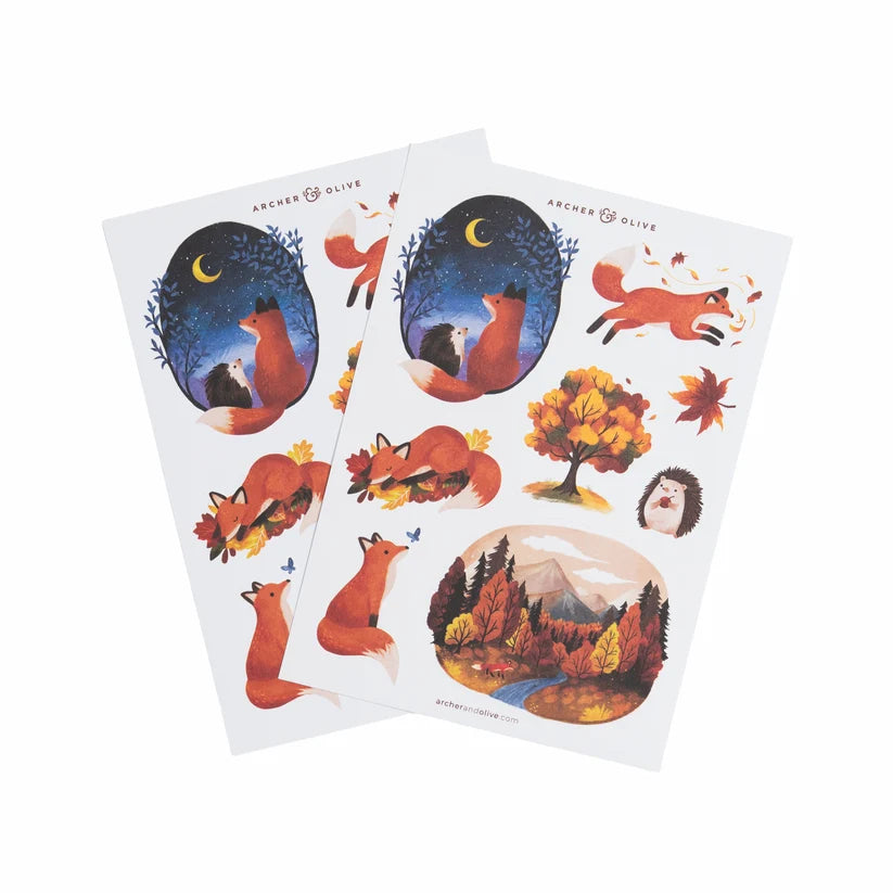Stickers: Forest Foxes - Archer & Olive