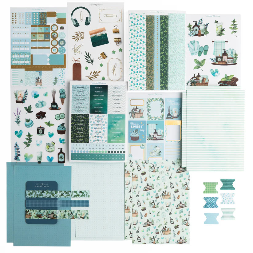 Minty Fresh Kit - Archer & Olive journaling kit