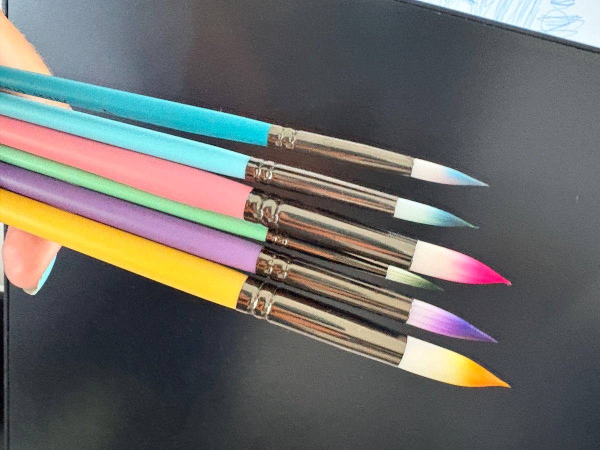 Set de 6 pinceaux – ronds