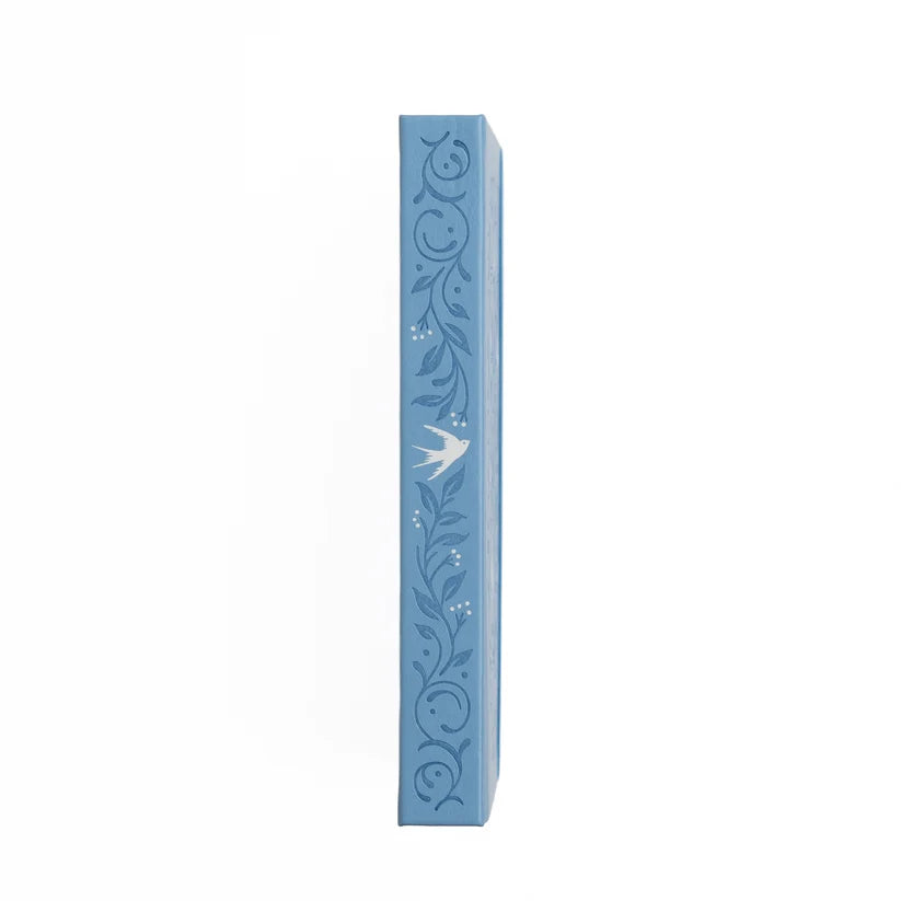 Songbird In Blue Dot Grid Notebook - square 160 pages
