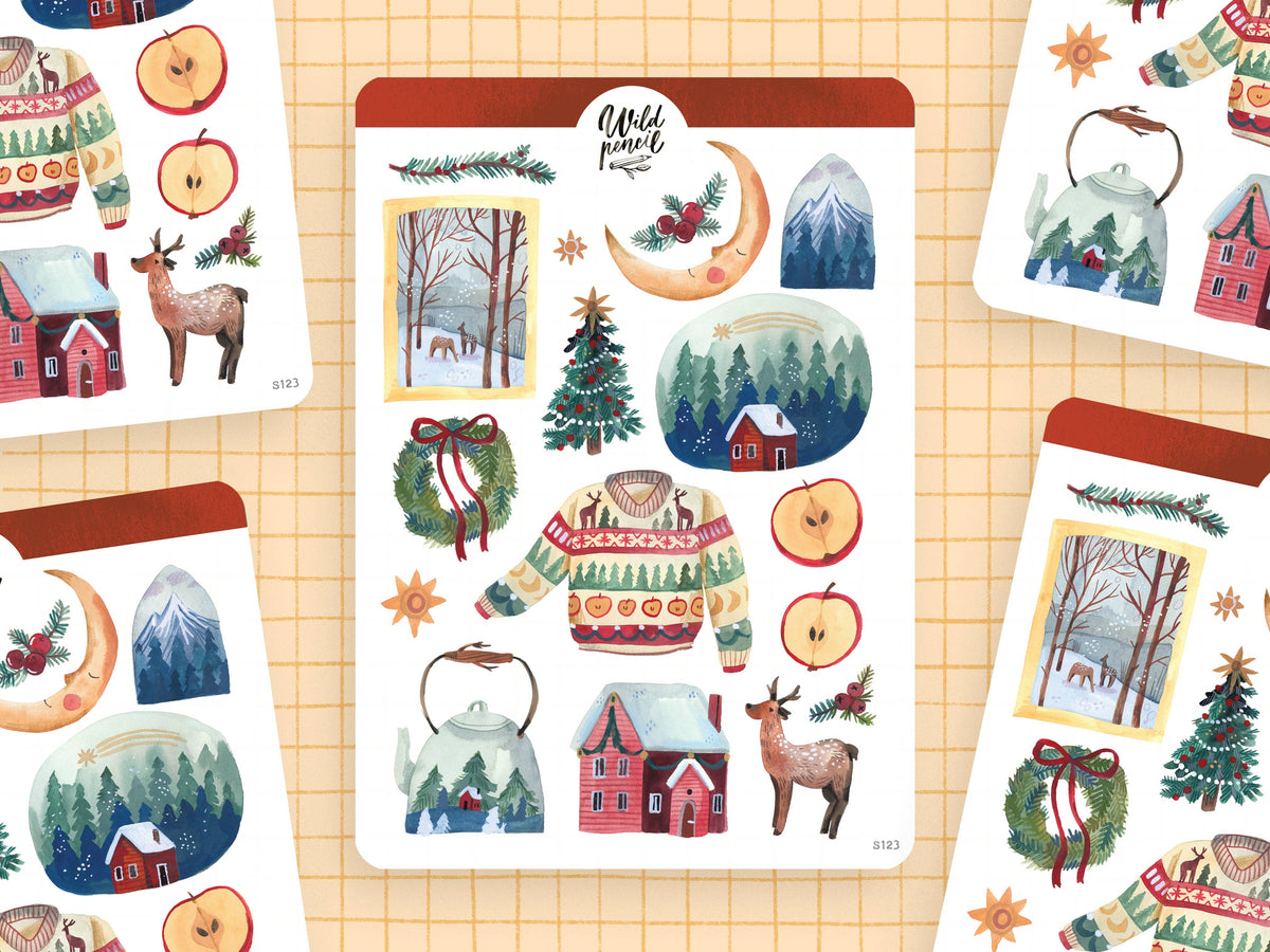 Sticker Sheet - Home For Christmas