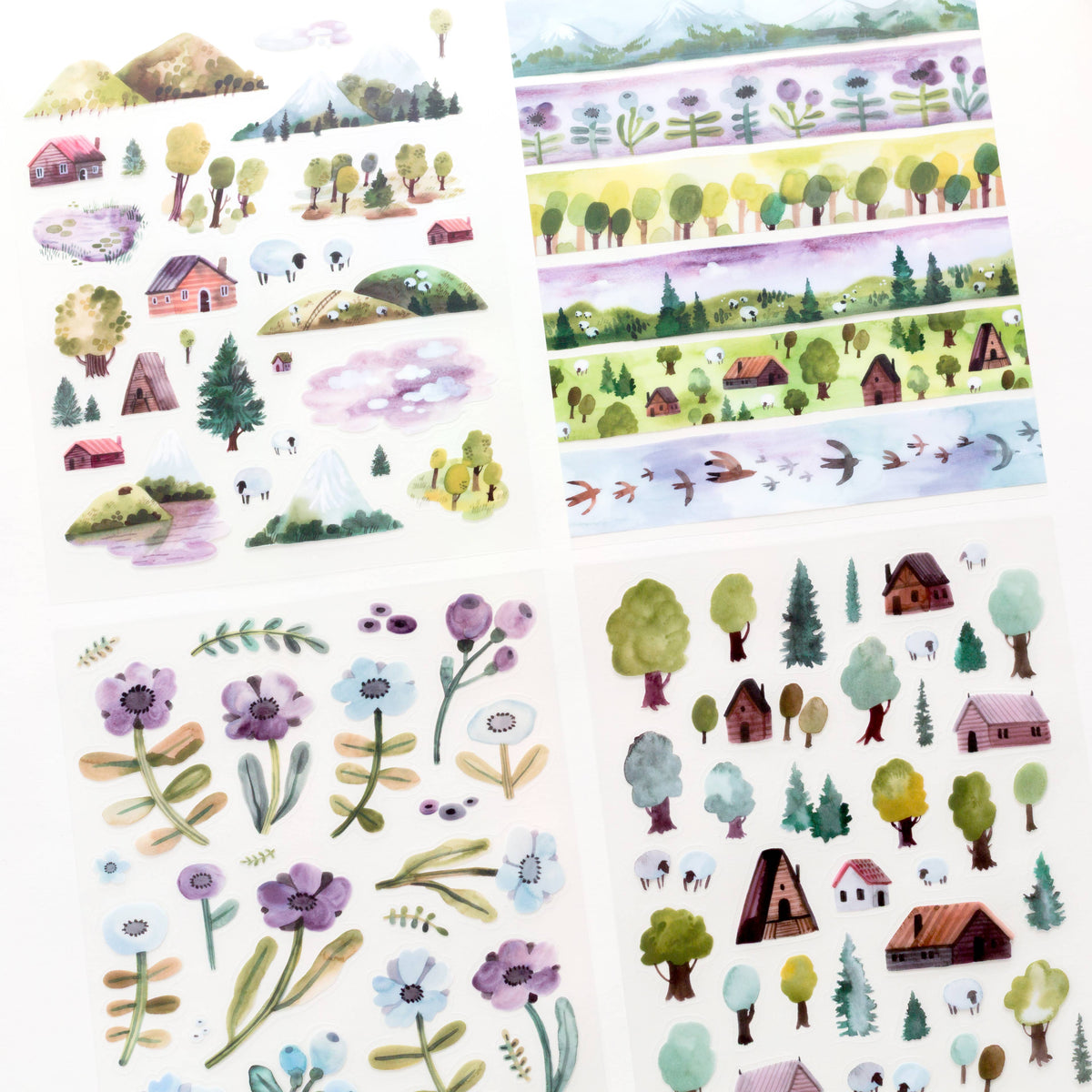 Vinyl sticker sheet set - Meet Me In The Woods