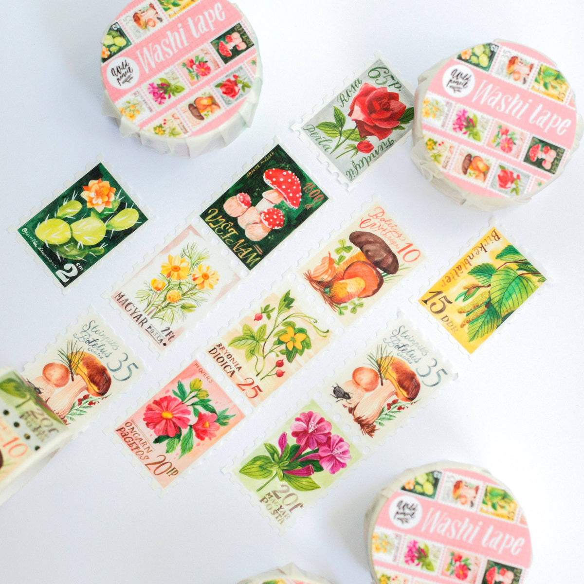 Washi Tape - Botanical Stamps