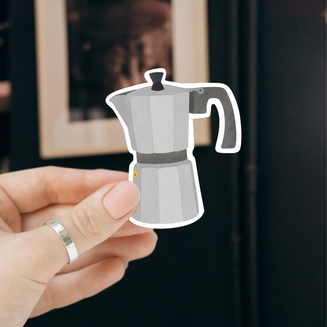Espresso Coffee Maker Sticker - Vinyl Decal