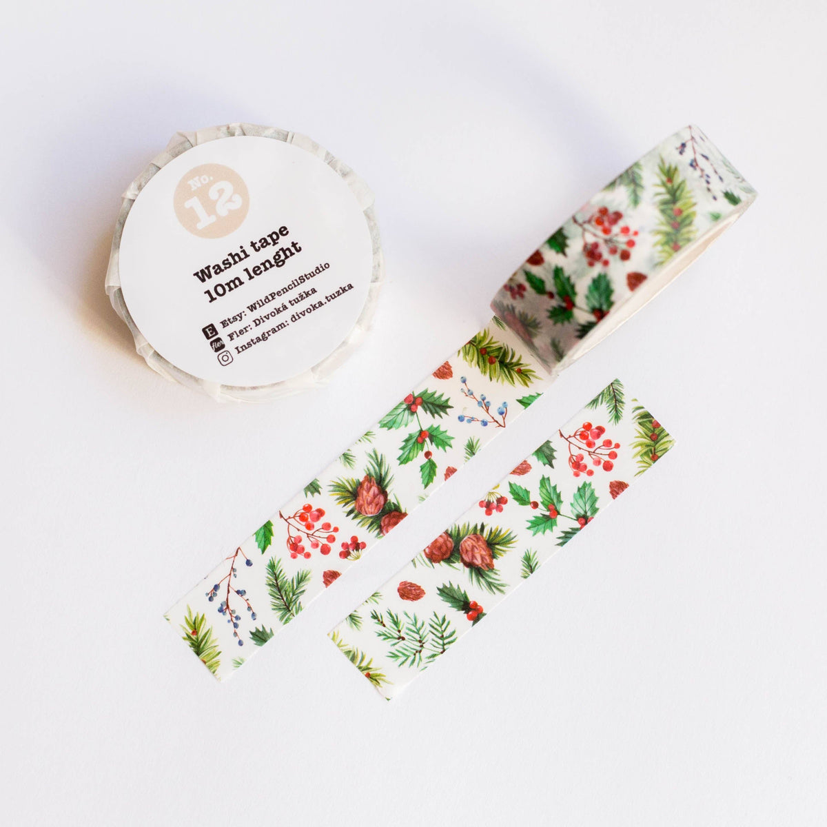 Washi Tape - Christmas Foliage