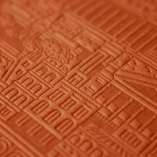 The Rome Notebook by The City Works - Rust colour