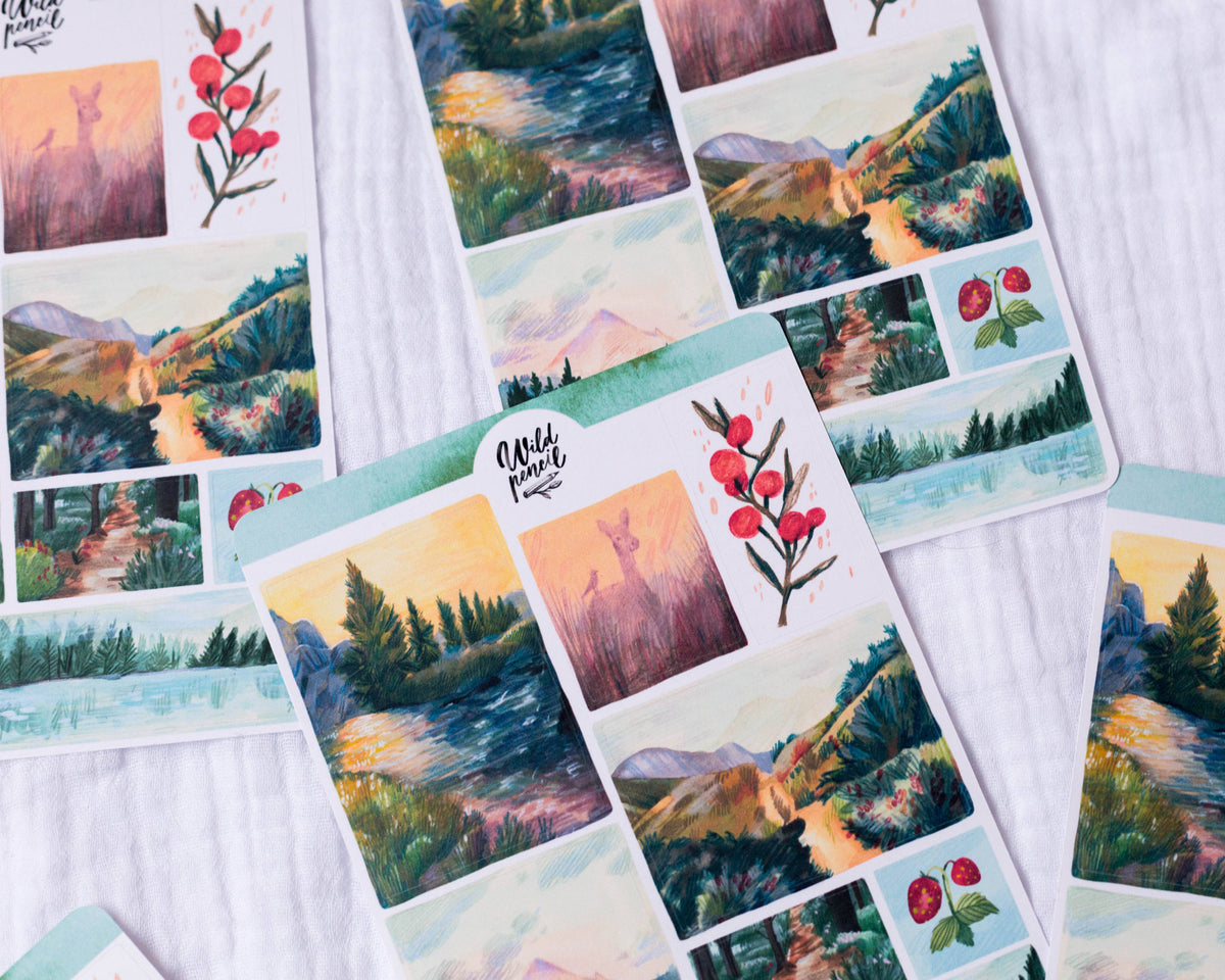 Sticker Sheet - Forest Landscapes