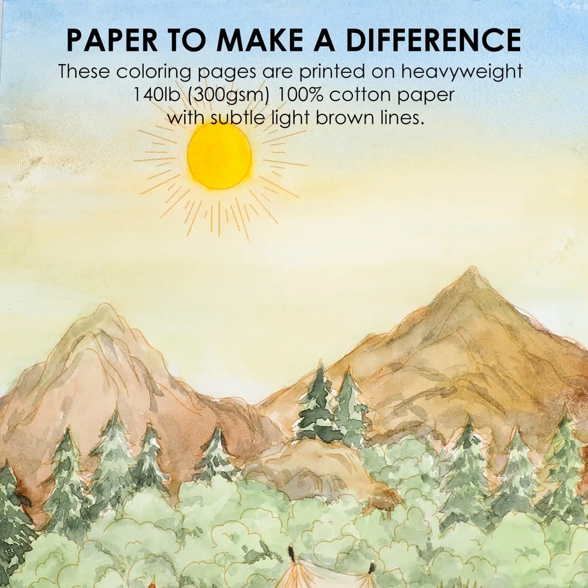 Landscape Themed Watercolor Coloring Club Box - Grabie