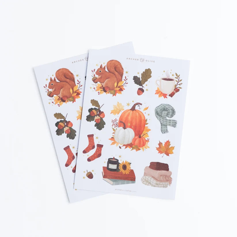 Acorn Sticker Set - Archer & Olive