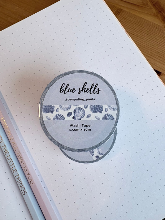 Blue Shells - Washi Tape