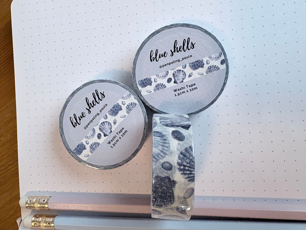 Blue Shells - Washi Tape