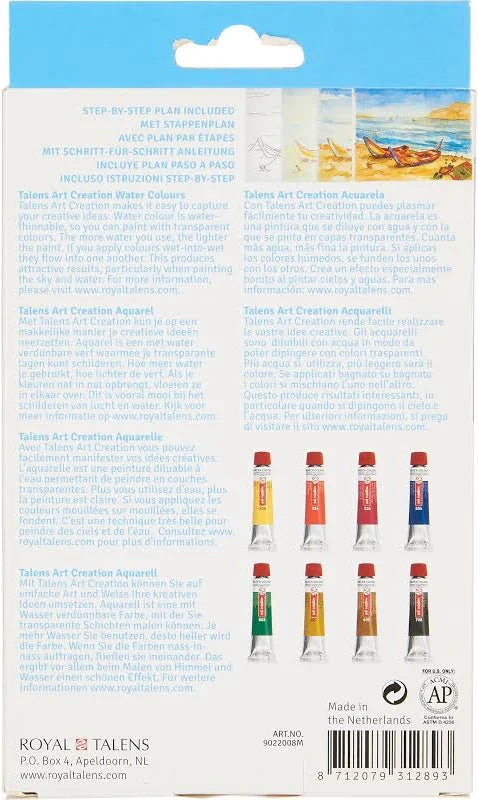 Art Creation Watercolor Set - Aquarelverfset 8x12ml