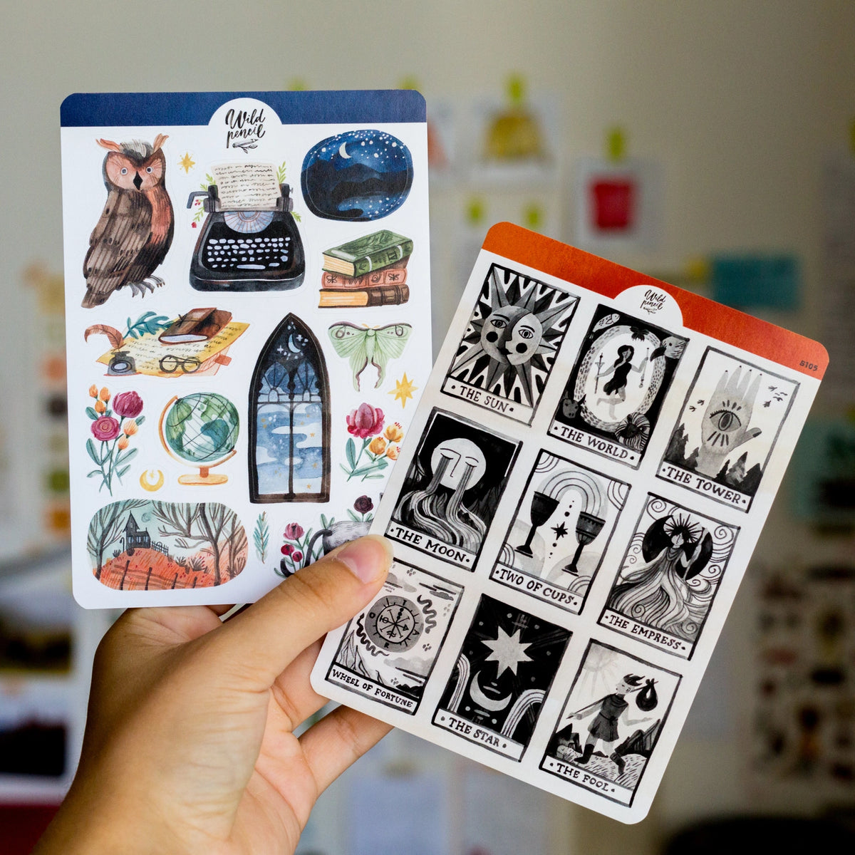 Sticker Sheet - Dark Academia