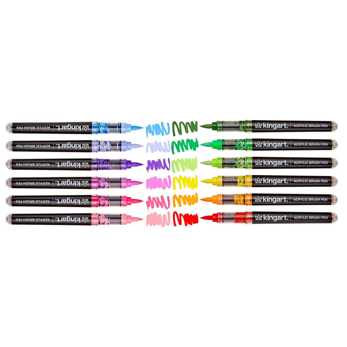 PRO Acrylic Paint Brush Pens - 12 Floral Colors