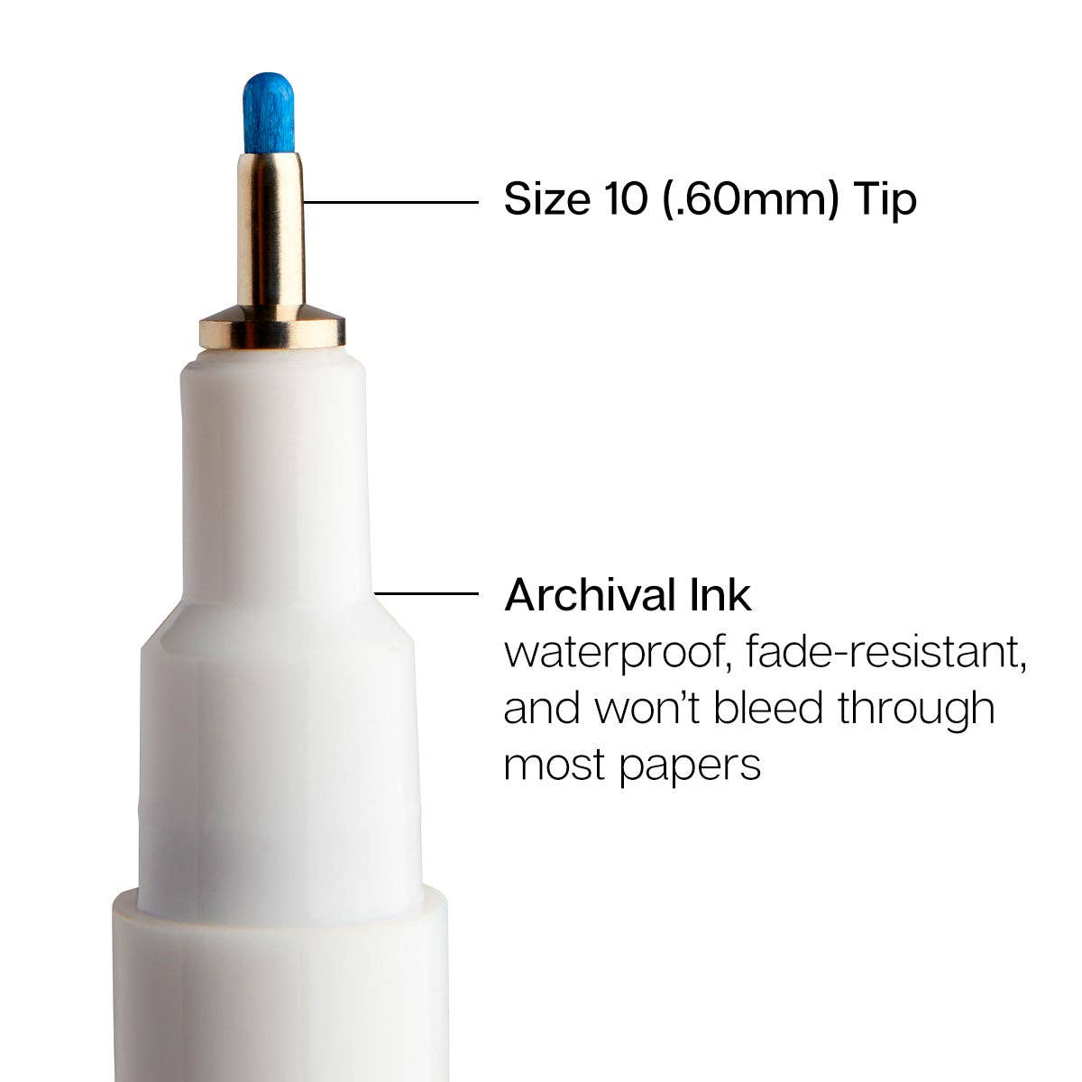 Inkline™ PRO Fine Line Archival Ink Pens - Size 10 - 8 Colors