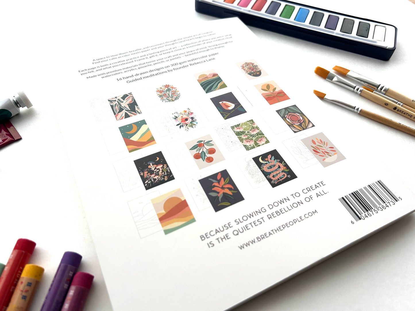 Meditative Art Book, 16 Pages of Guided Creative Ritual