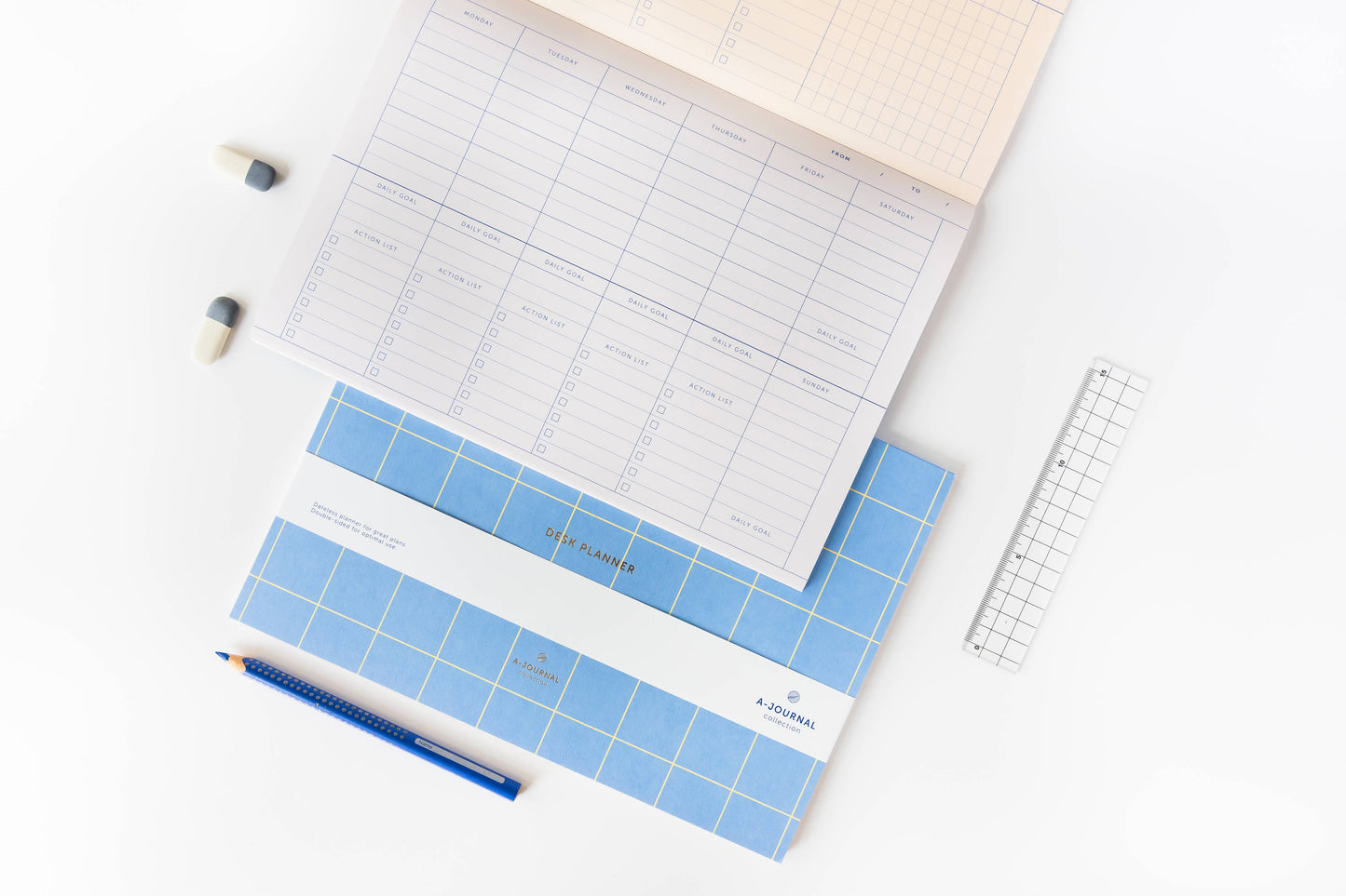 A-Journal Deskplanner - Lavender Blue