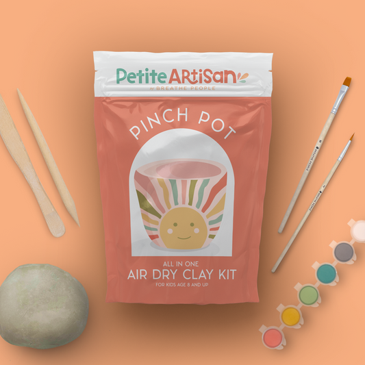 Kids DIY Clay Kit - Make and Paint Your Own Pinch Pot