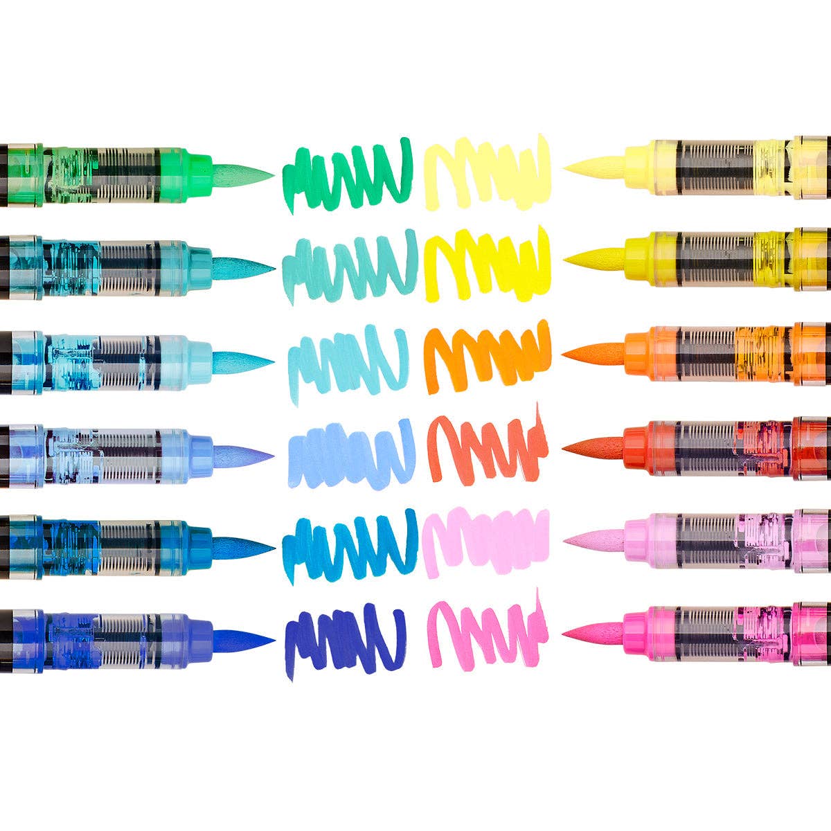 PRO Acrylic Paint Brush Pens - 12 Tropical Colors