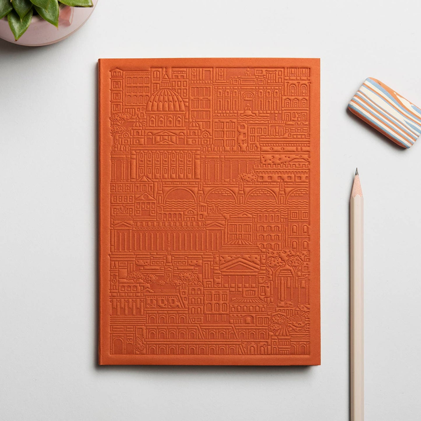 The Rome Notebook by The City Works - Rust colour