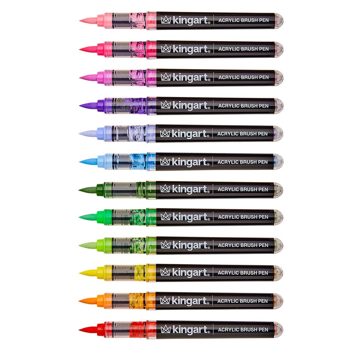 PRO Acrylic Paint Brush Pens - 12 Floral Colors