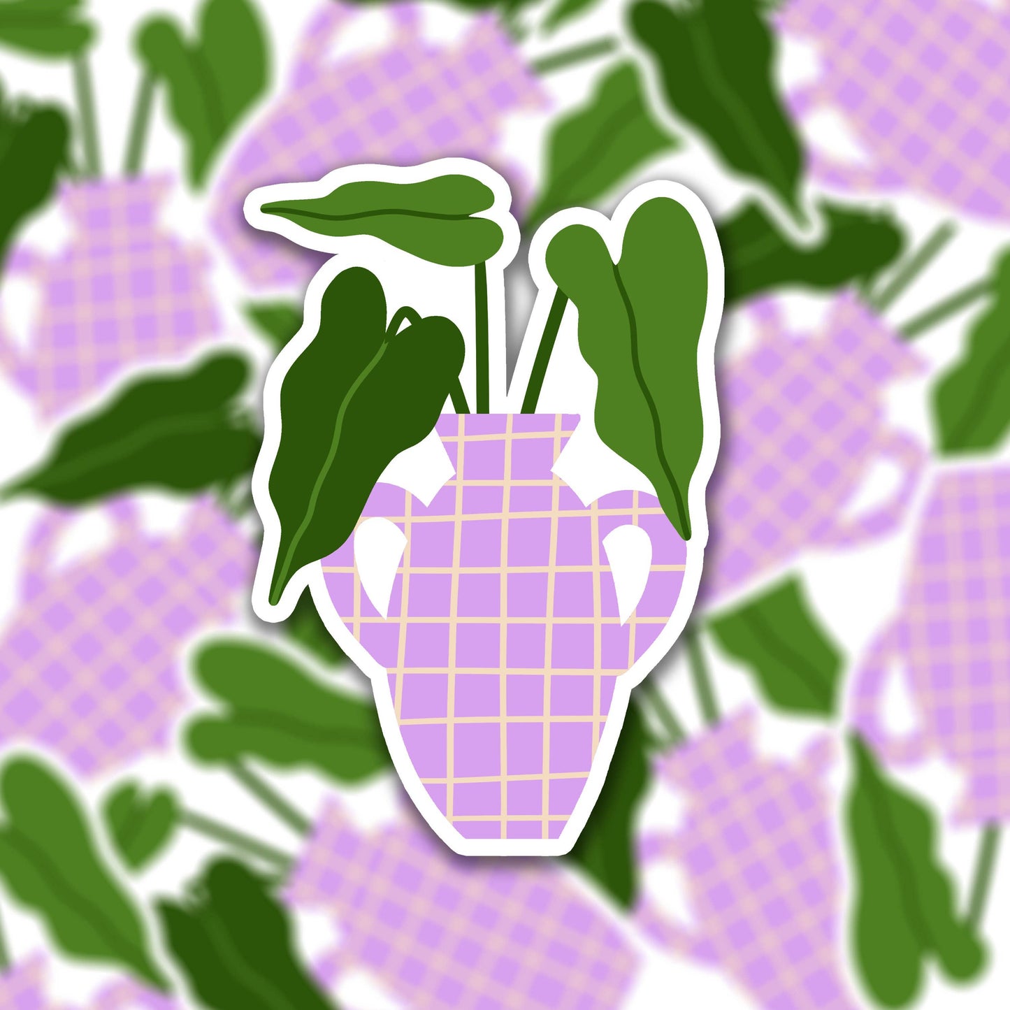 Die cut vinyl sticker - botanical - plant