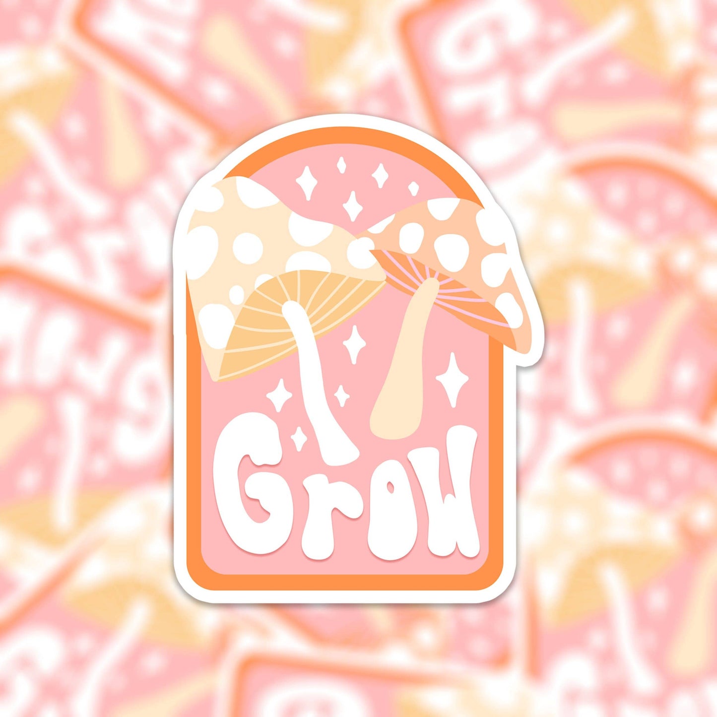 motivational Vinyl sticker grow - Muchable