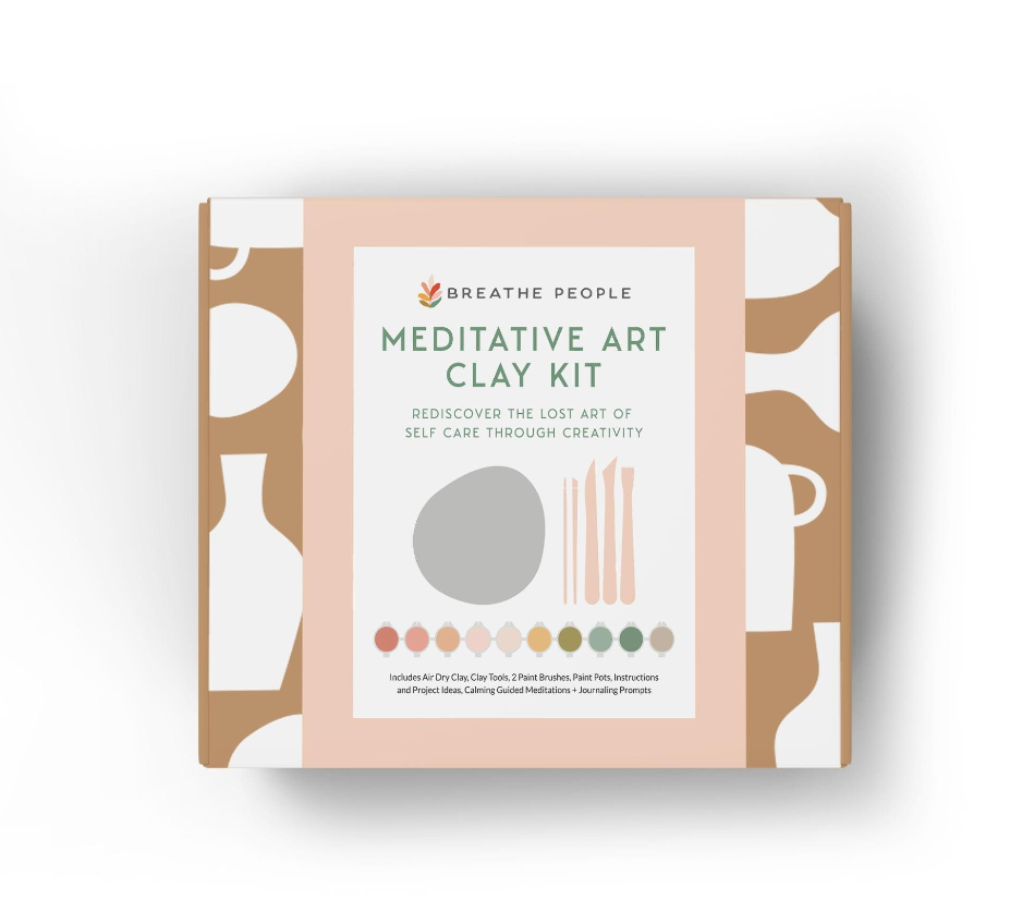 Meditative Art Clay Kit + Self-Care Meditations and Projects
