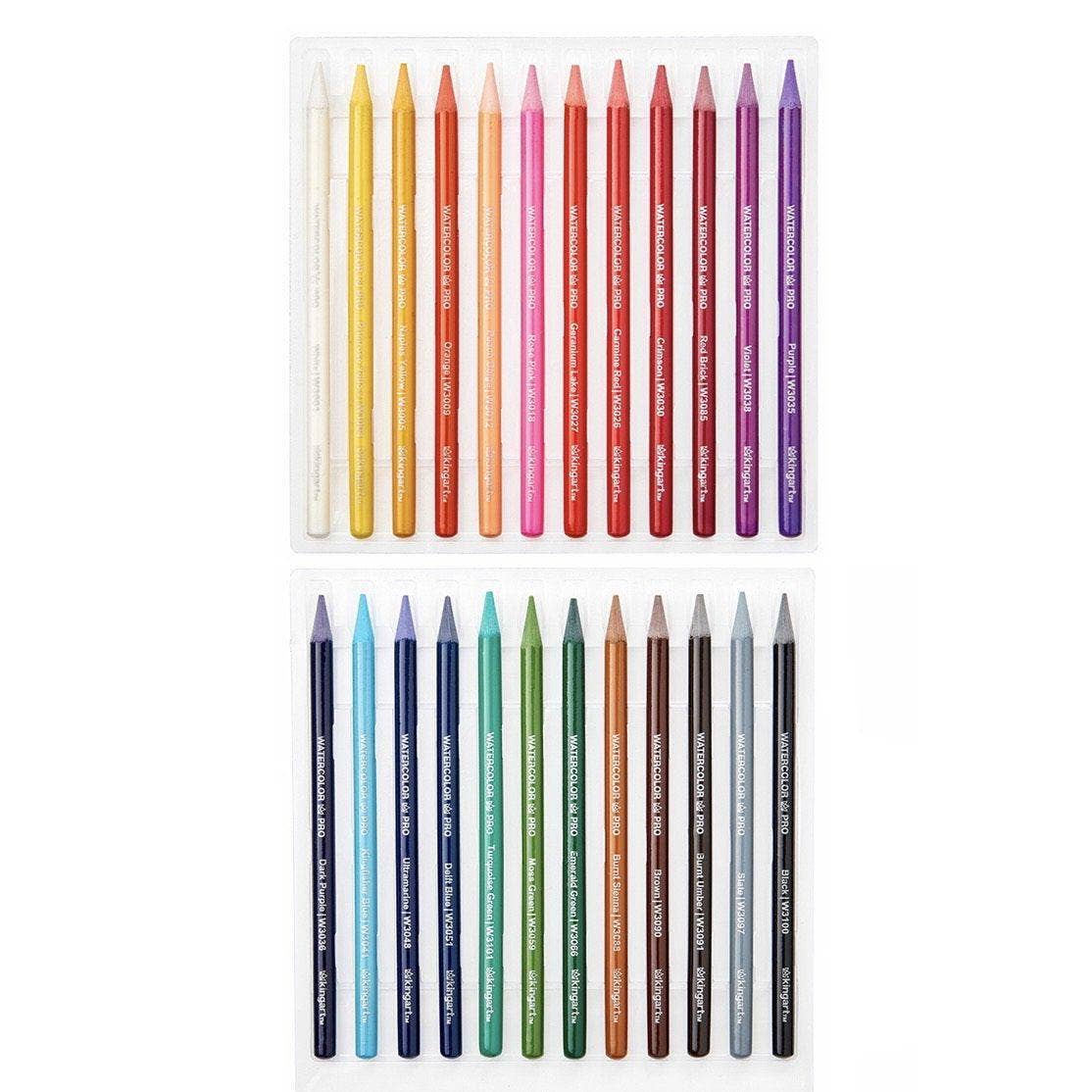 PRO Woodless Watercolor Pencils 24 Colors
