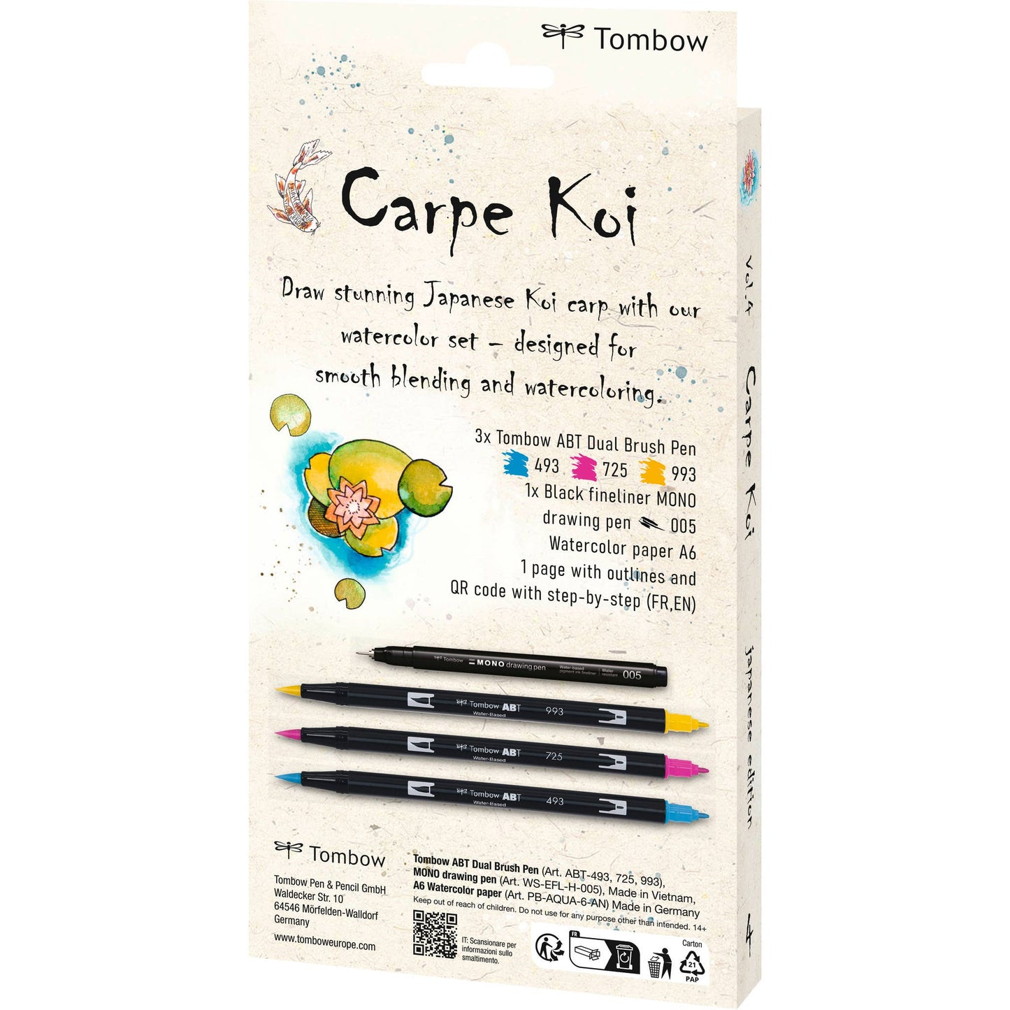 Tombow ABT Dual Brush Pens Set – Carpe Koi Japan Edition
