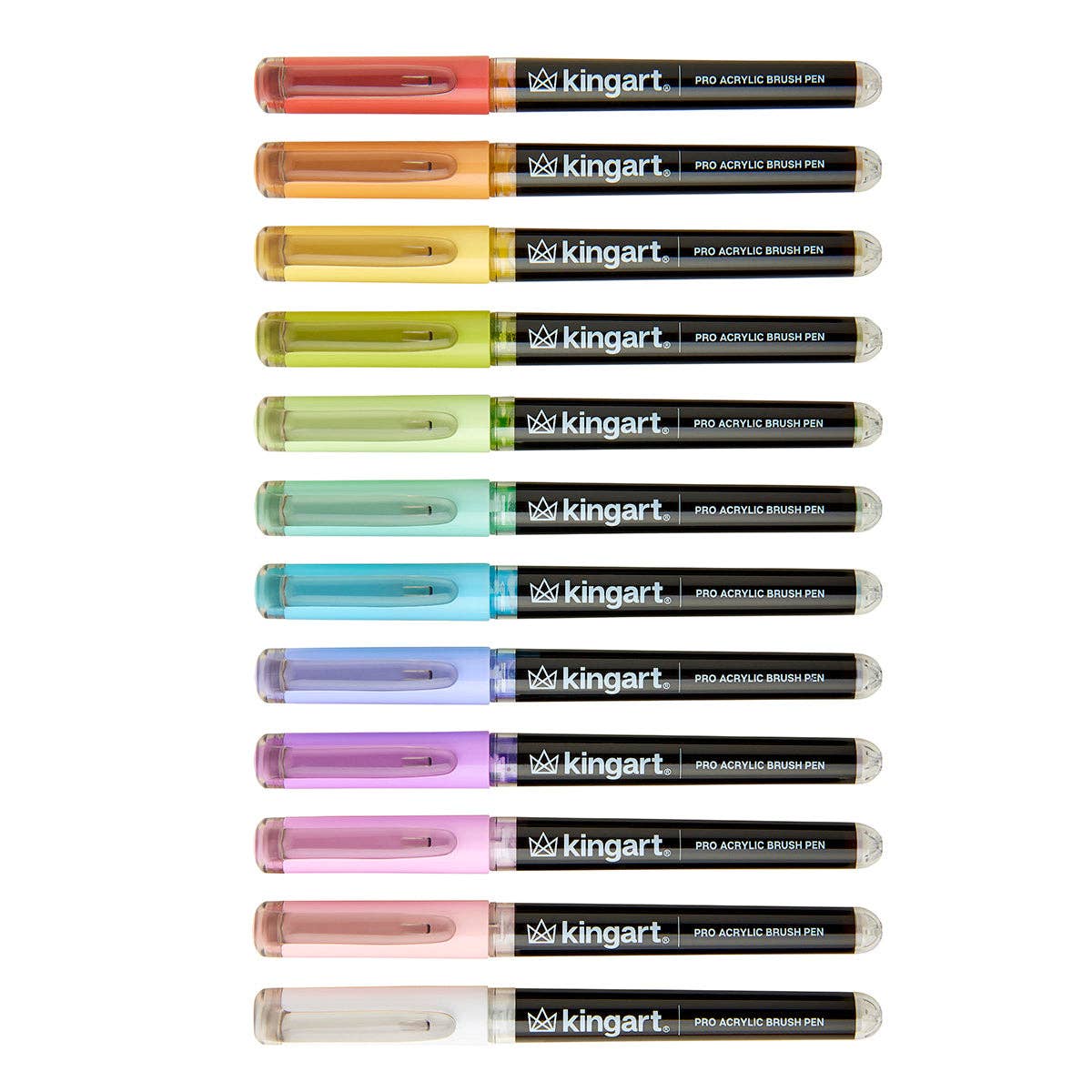PRO Acrylic Paint Brush Pens - 12 Pastel Colors