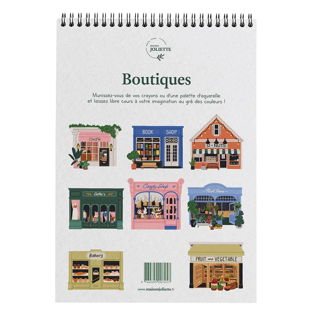 A4 Coloring Book - Shops