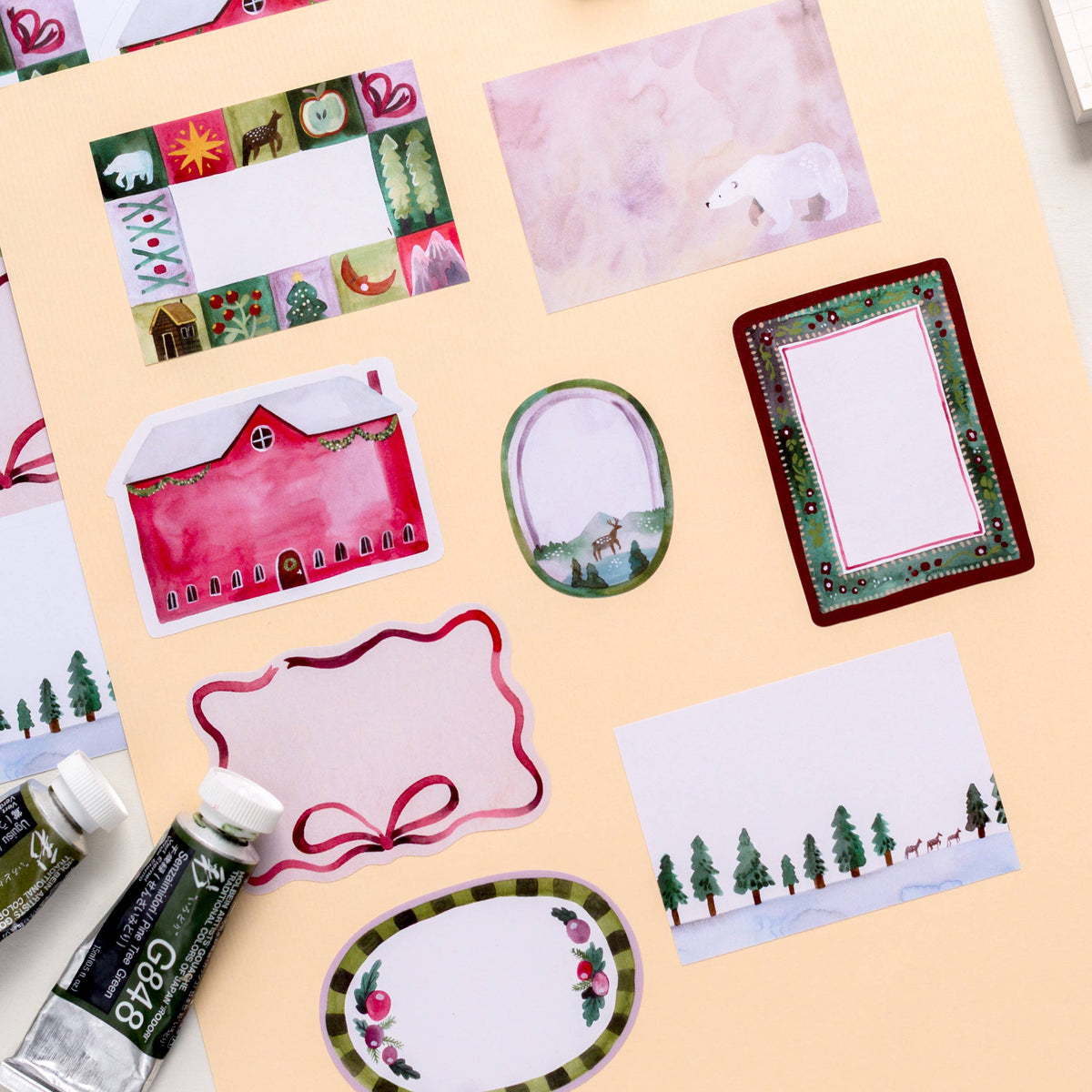 Sticker sheet  A5- Christmas Labels
