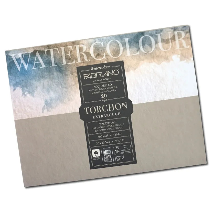 Fabriano Watercolour Studio Torchon – 300 g/m² – paper pad
